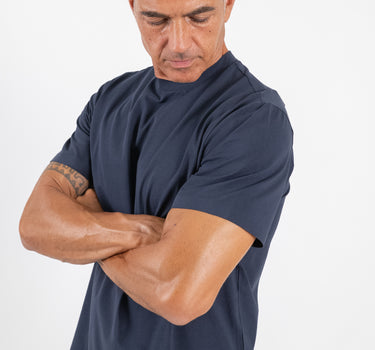 T-shirt termodalsata in cotone - Blu