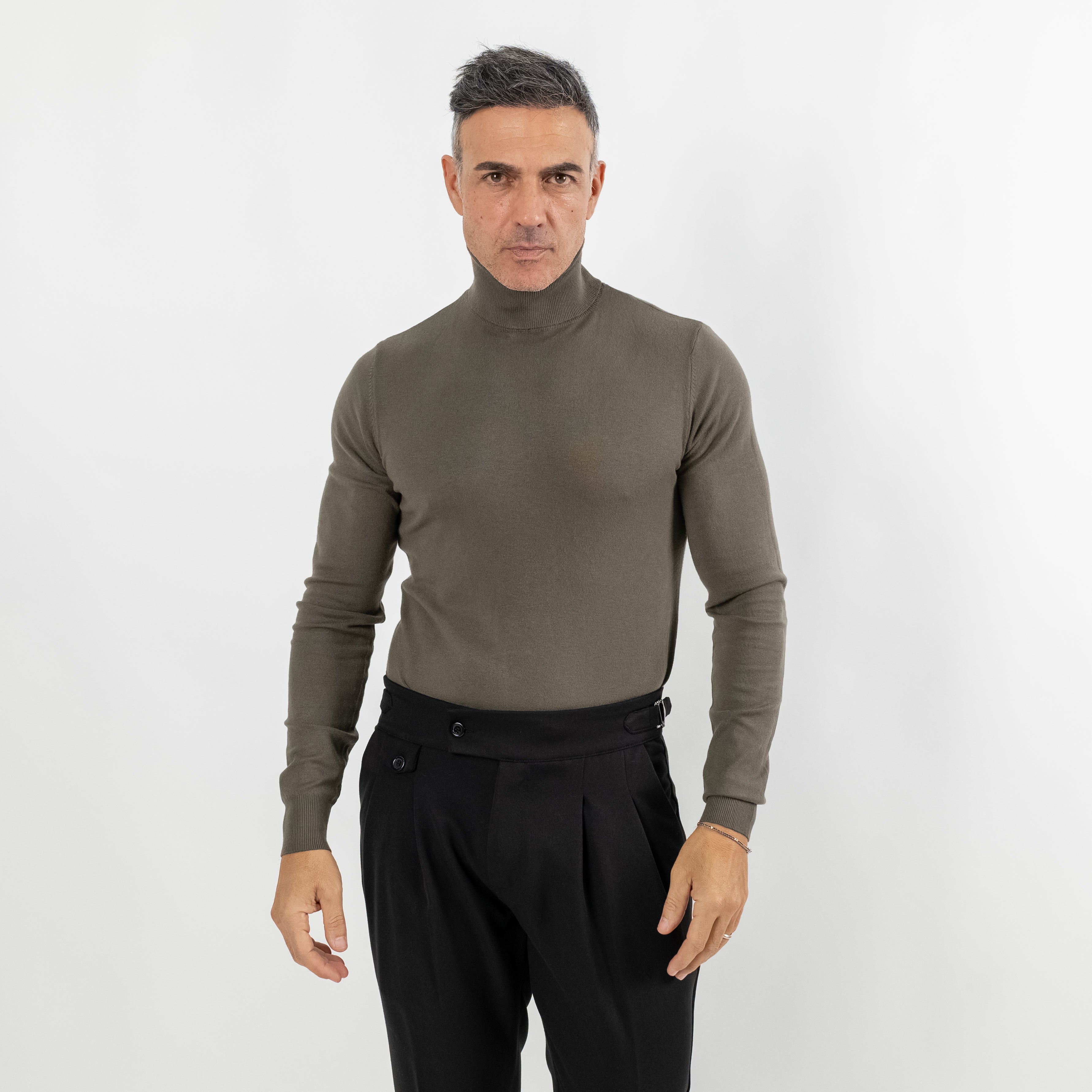 Dolcevita collo alto - Verde Militare