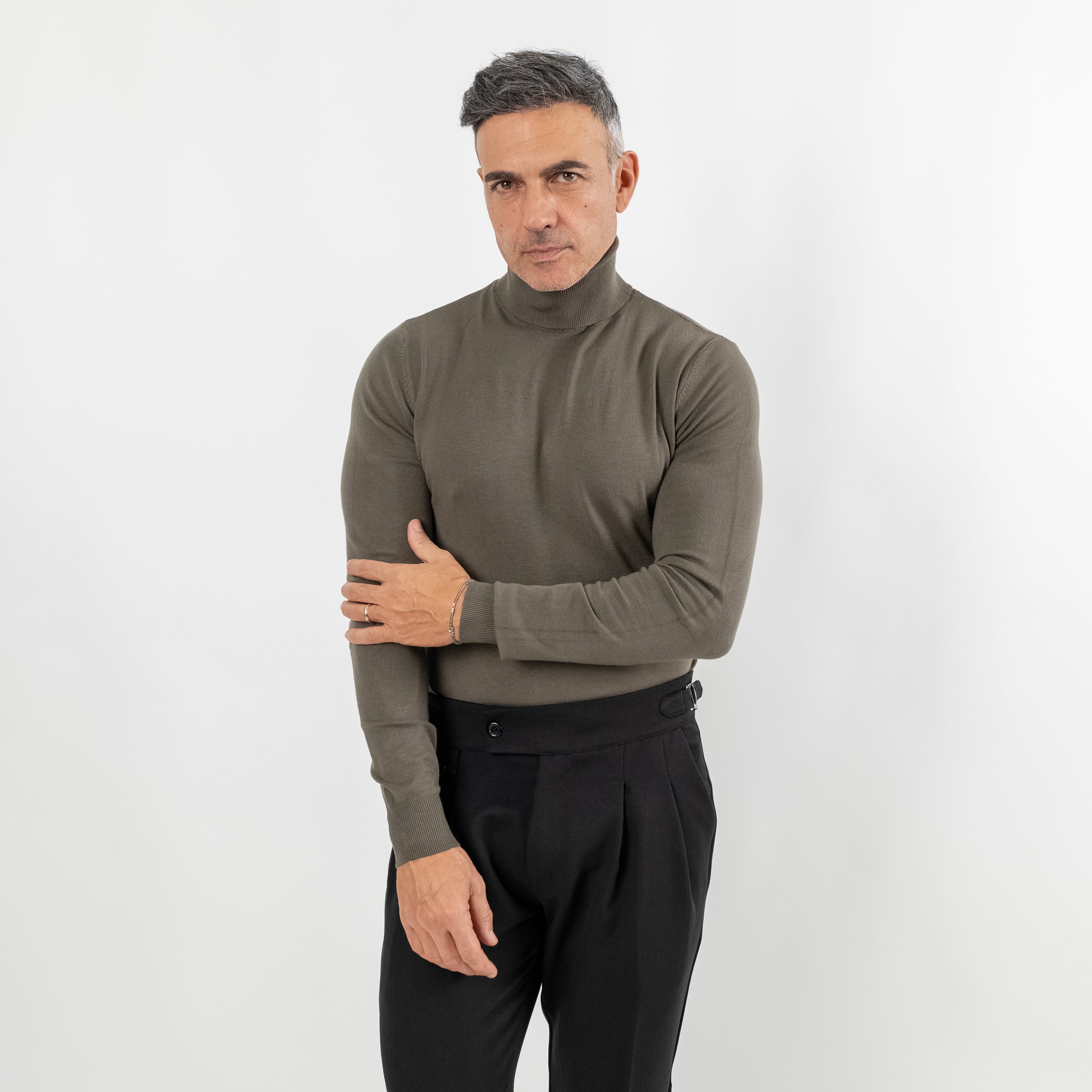 Dolcevita collo alto - Verde Militare