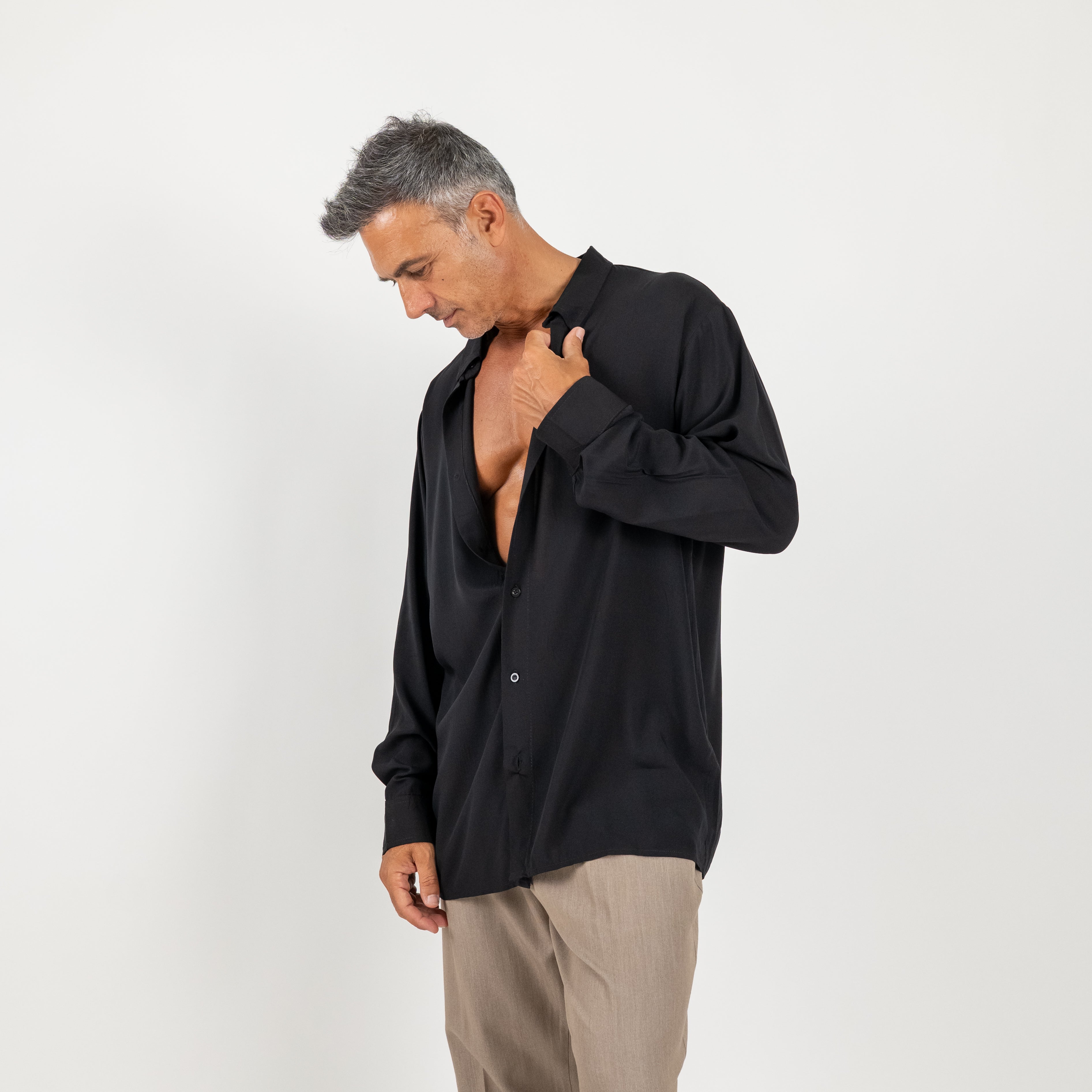 Camisa Viscosa Talla Única - Negro