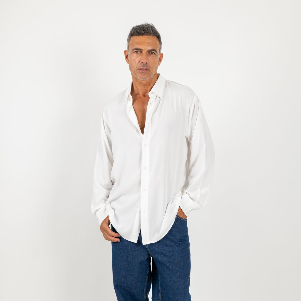 Camicia in Viscosa Taglia Unica - Bianco