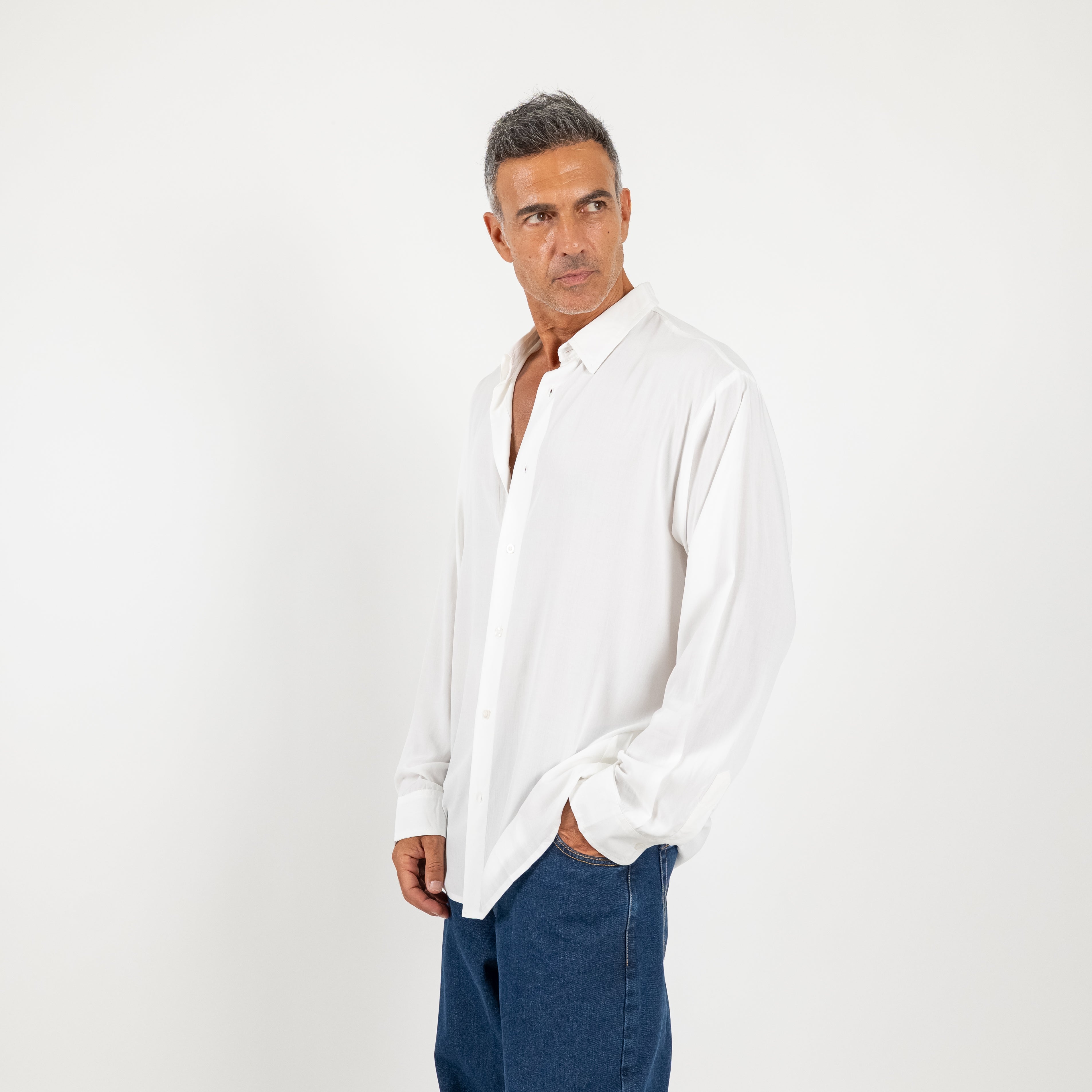 Camisa Viscosa Talla Única - Blanco