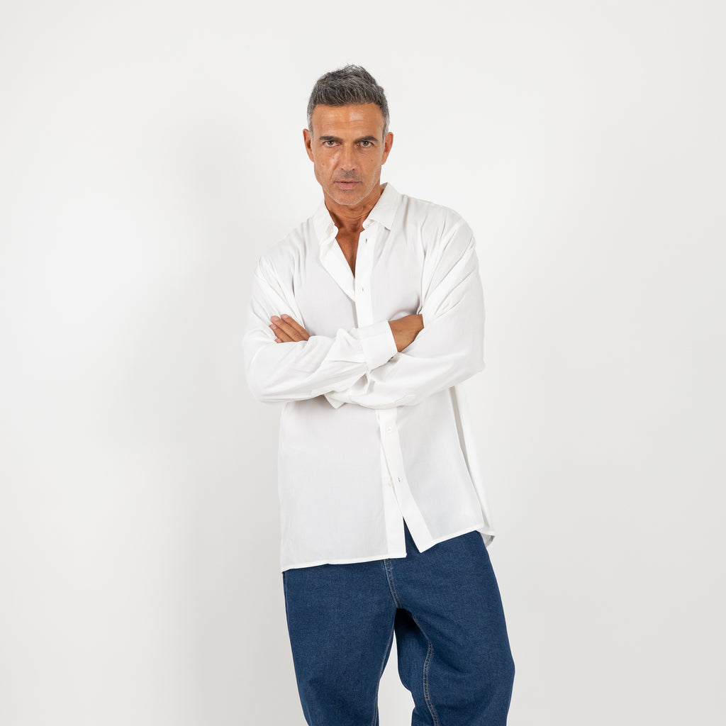 Camicia in Viscosa Taglia Unica - Bianco