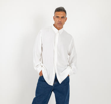 Camicia in Viscosa Taglia Unica - Bianco