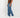 Jeans con cuciture a contrasto - Blu mid stone wash
