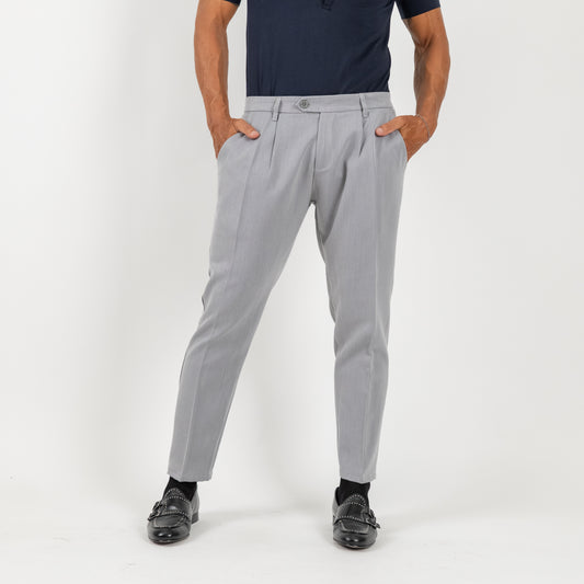 Pantalone classico con pinces - Ghiaccio