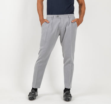Pantalone classico con pinces - Ghiaccio