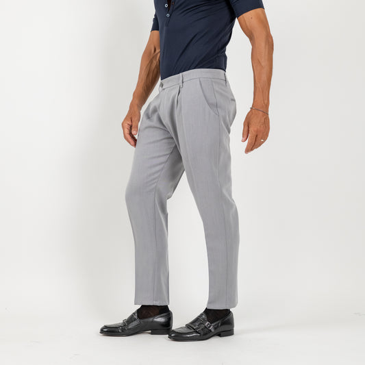 Pantalone classico con pinces - Ghiaccio