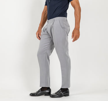 Pantalone classico con pinces - Ghiaccio