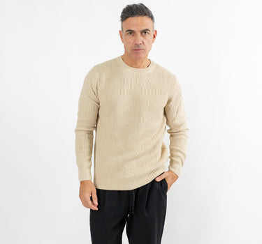 Maglione girocollo - Beige