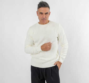 Maglione girocollo - Bianco