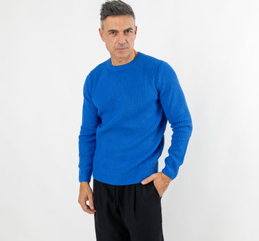 Maglione girocollo - Blu Royal