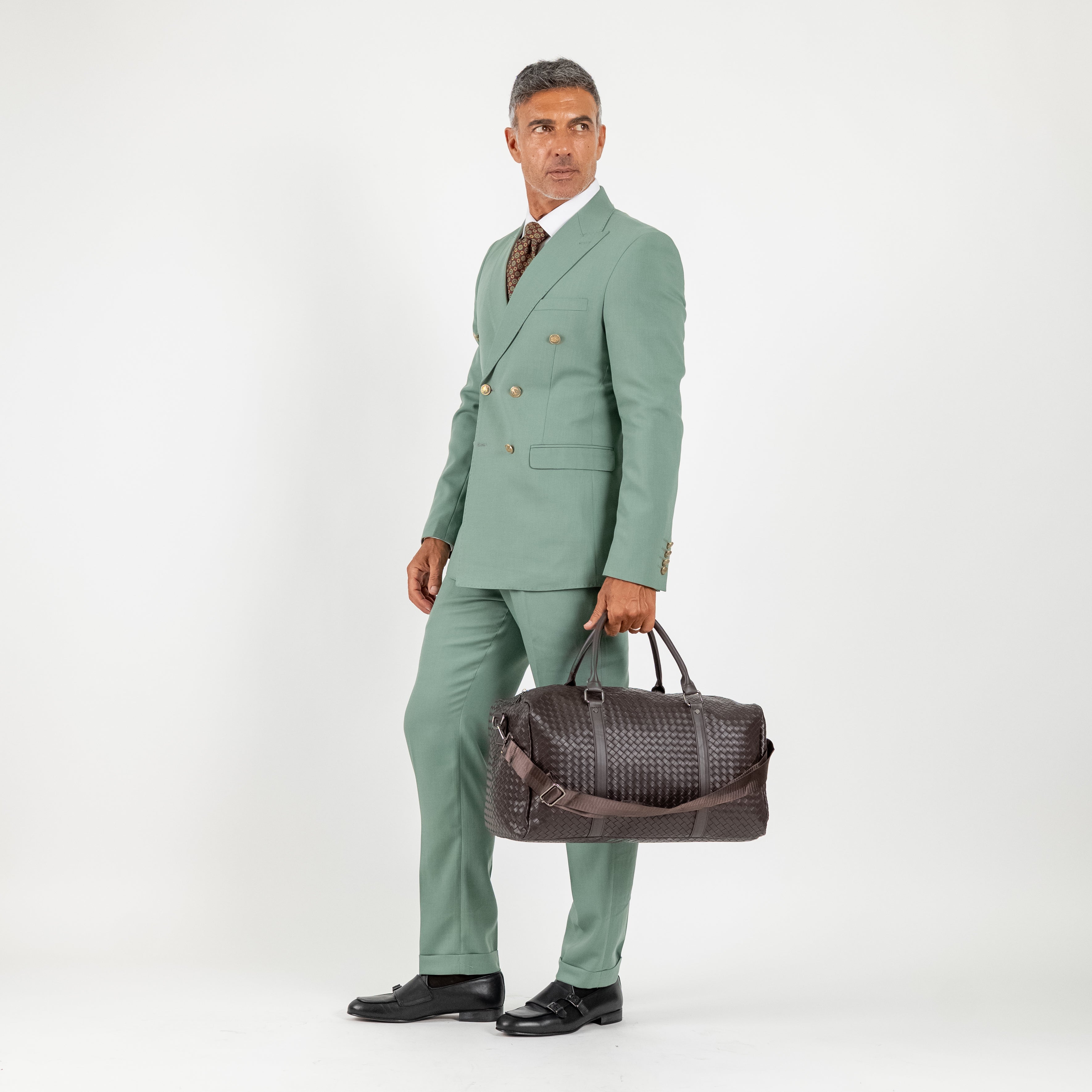 Borsone intrecciato - Moro