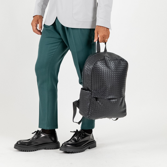 Zaino intrecciato - Nero