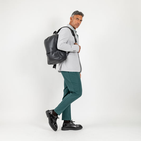 Zaino intrecciato - Nero