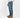 Jeans sartoriale con tasche a filo - Blu