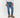 Jeans sartoriale con tasche a filo - Blu