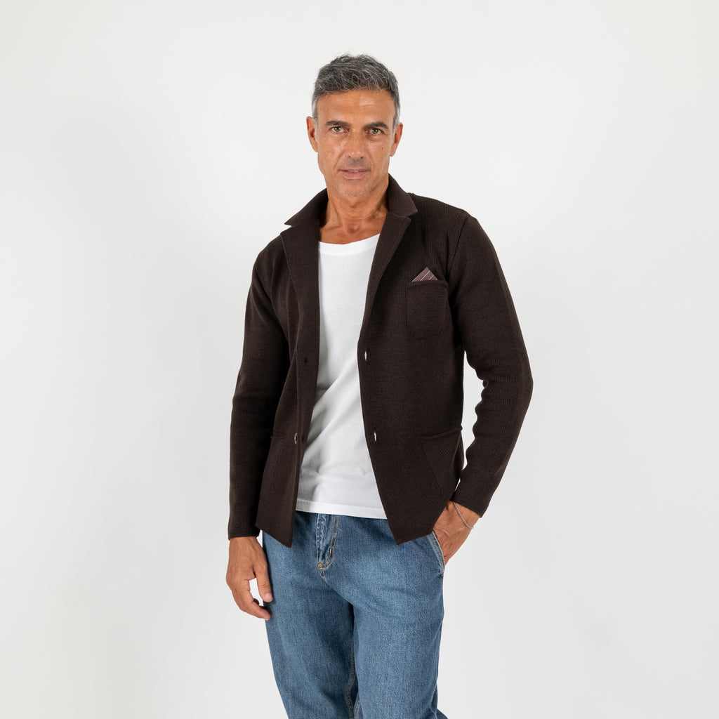 Single-breasted jacket cardigan - Moro