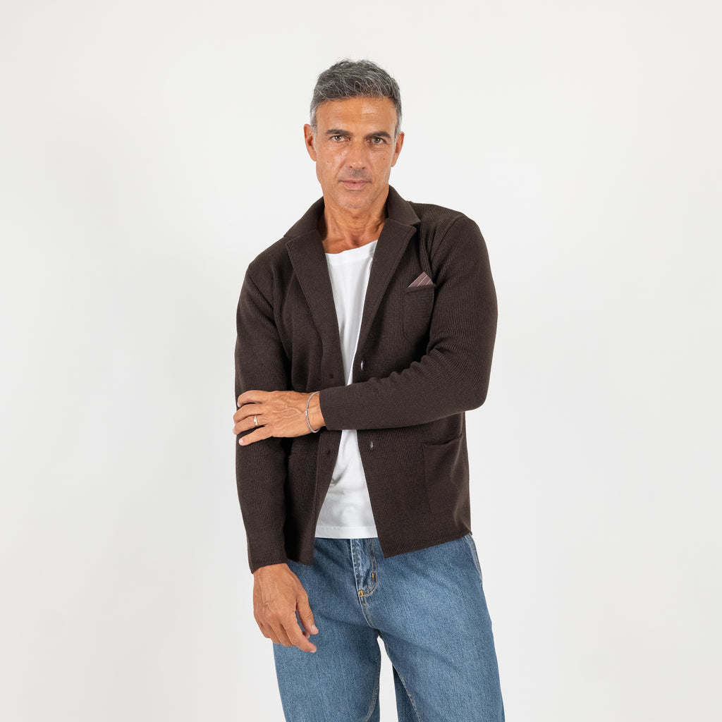 Single-breasted jacket cardigan - Moro