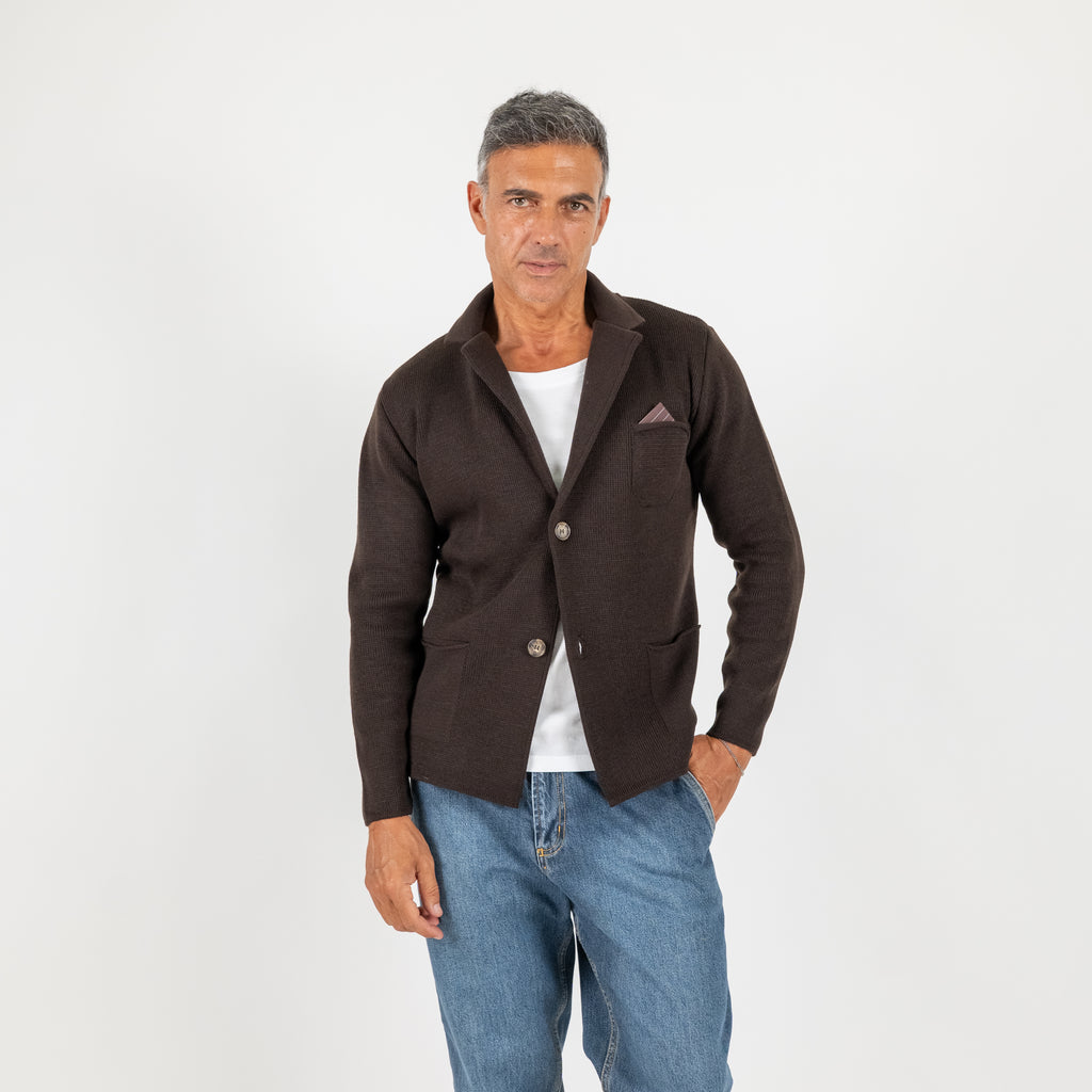 Single-breasted jacket cardigan - Moro