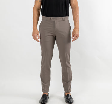 Pantalone sartoriale slim - Fango