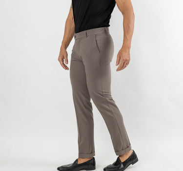 Pantalone sartoriale slim - Fango