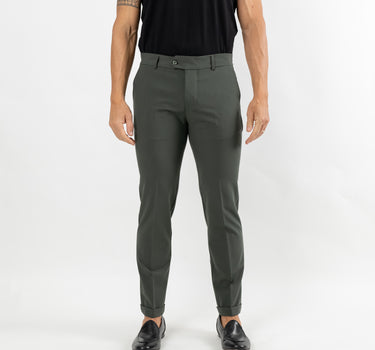 Pantalone sartoriale slim - Verde Militare