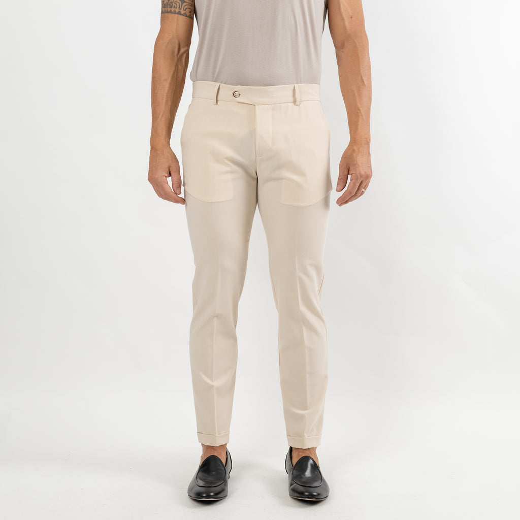 Pantalone sartoriale slim - Avorio