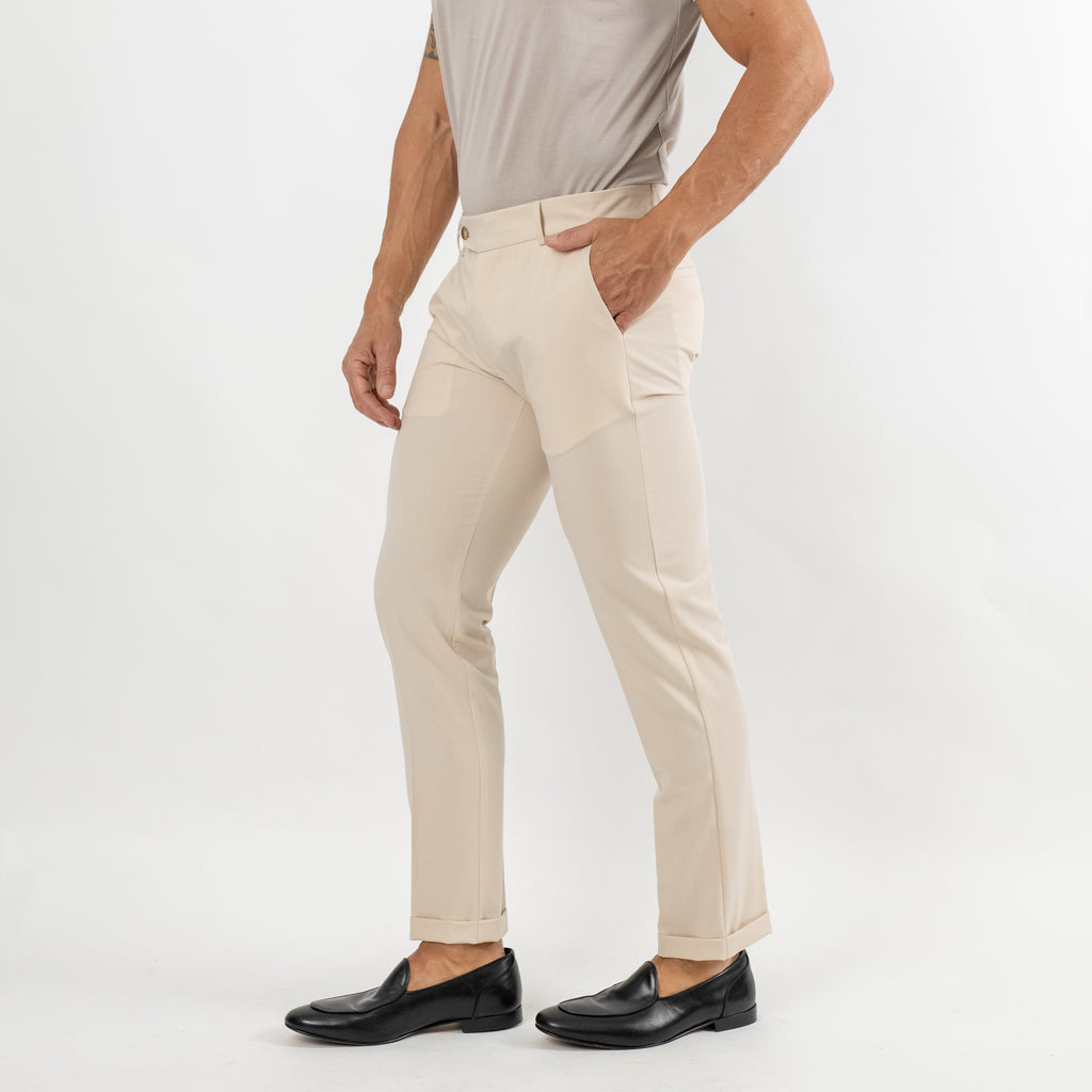 Pantalone sartoriale slim - Avorio