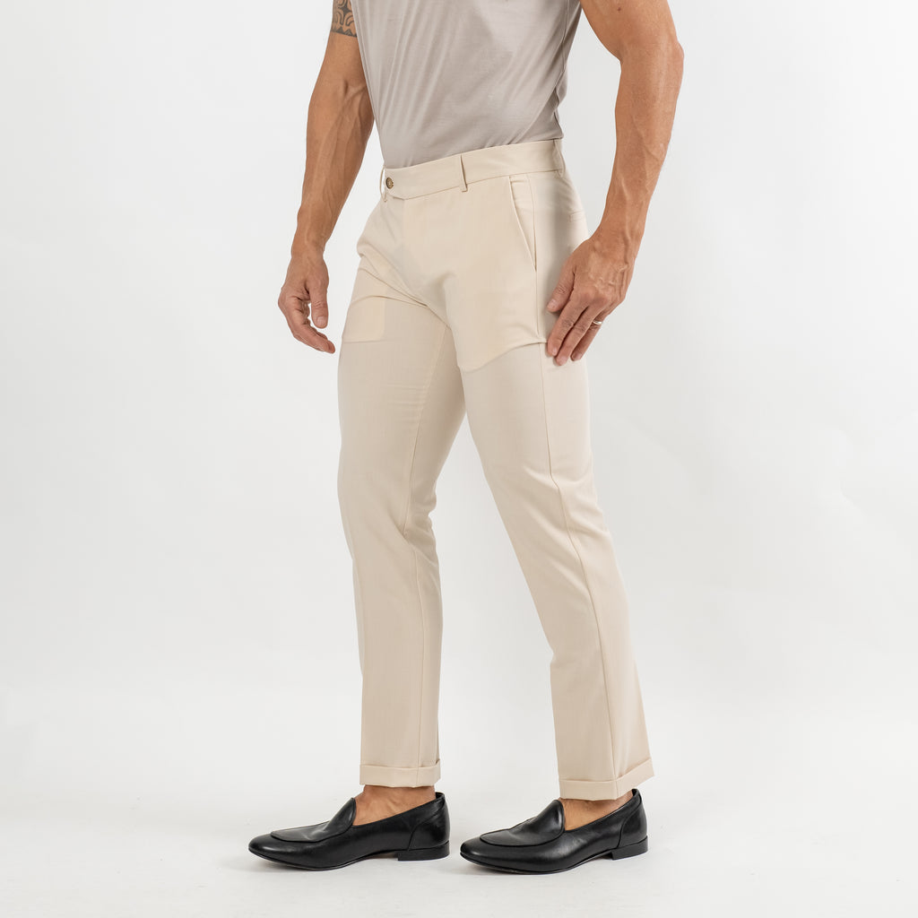 Pantalone sartoriale slim - Avorio