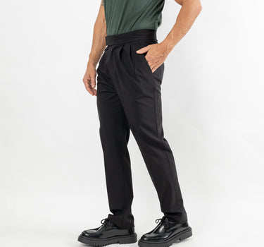 Pantalone sartoriale con bustino - Nero