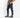 Jeans sartoriale tinta unita - Blu
