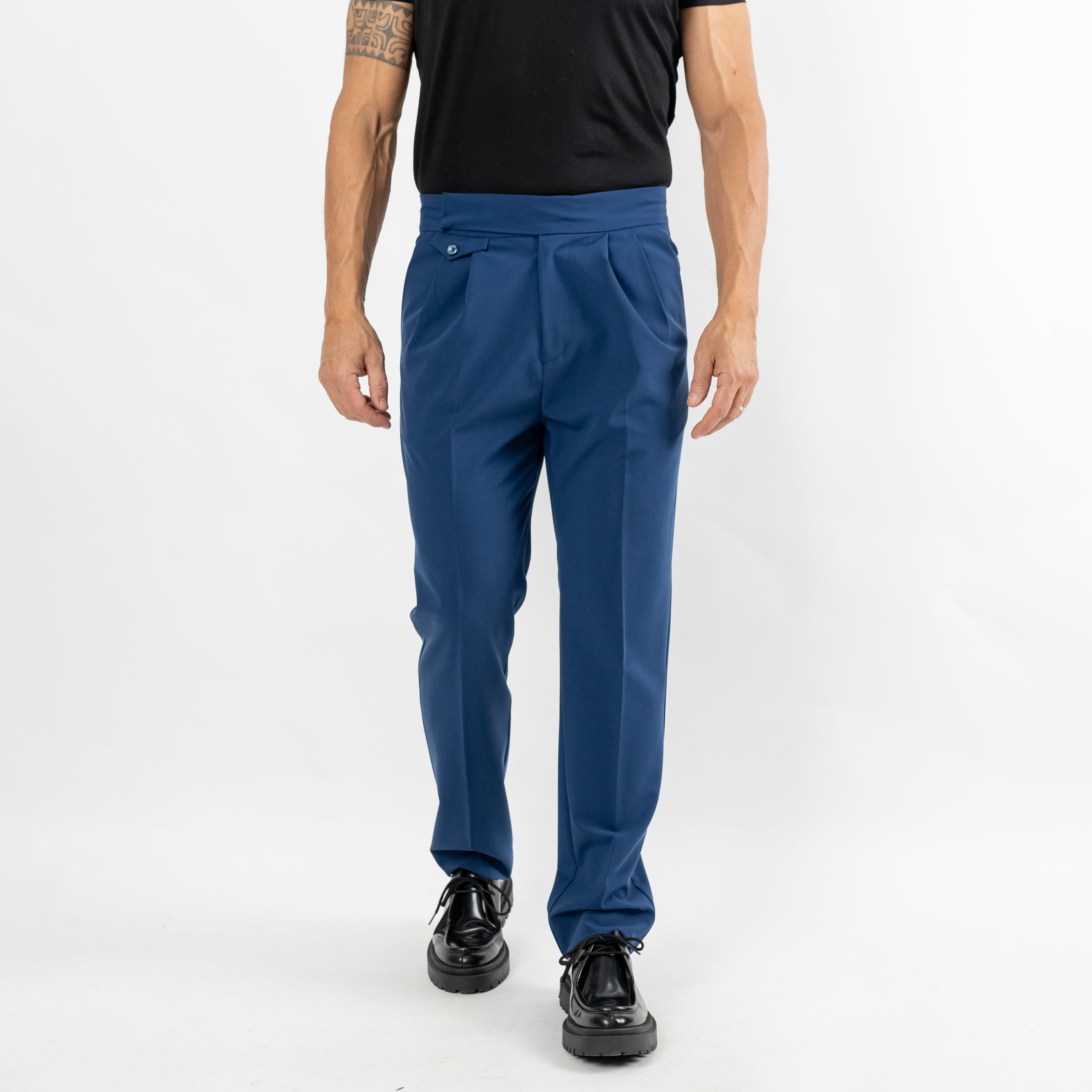 Pantalone sartoriale con bustino - Blu Navy