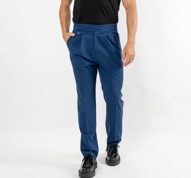 Pantalone sartoriale con bustino - Blu Royal