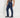 Pantalone classico con risvolto alto - Blu
