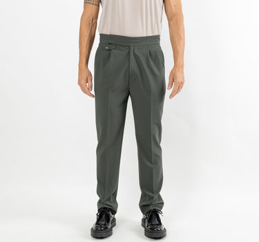 Pantalone sartoriale con bustino - Verde Militare