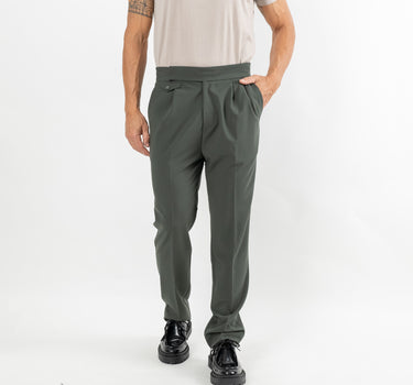 Pantalone sartoriale con bustino - Verde Militare