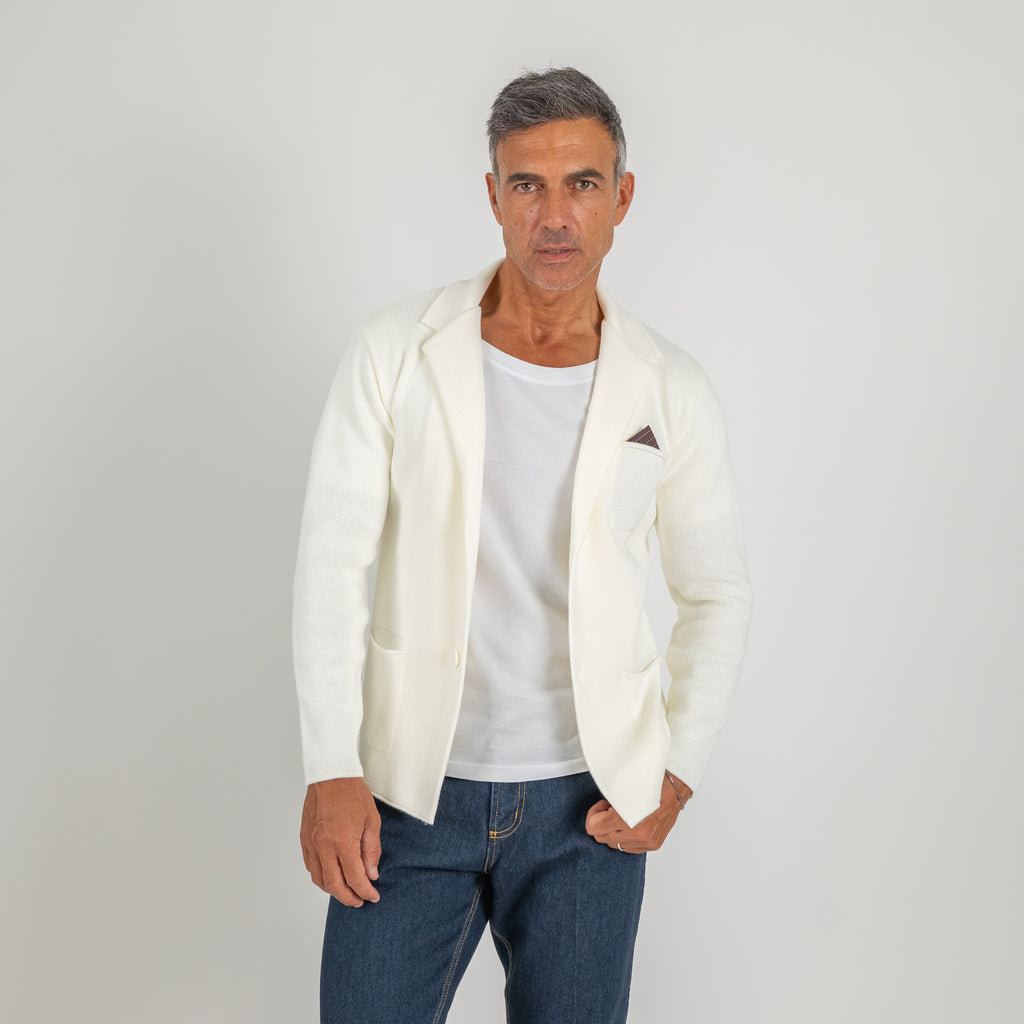 Cárdigan de hilo con botones - Ice