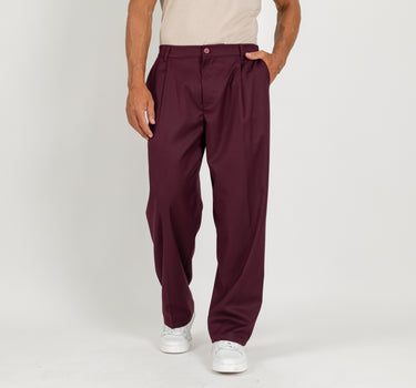 Pantalone palazzo con molla sul retro fondo largo - Vinaccia