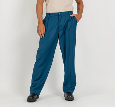 Pantalone palazzo con molla sul retro fondo largo - Ottanio