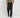 Pantalone palazzo con molla sul retro fondo largo - Nero