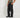 Pantalone palazzo con molla sul retro fondo largo - Nero
