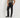 Pantalone classico con risvolto alto - Nero
