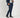 Abito doppio petto con pantalone con bustino - Blu