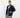 Cardigan a giacca sciallato - Blu