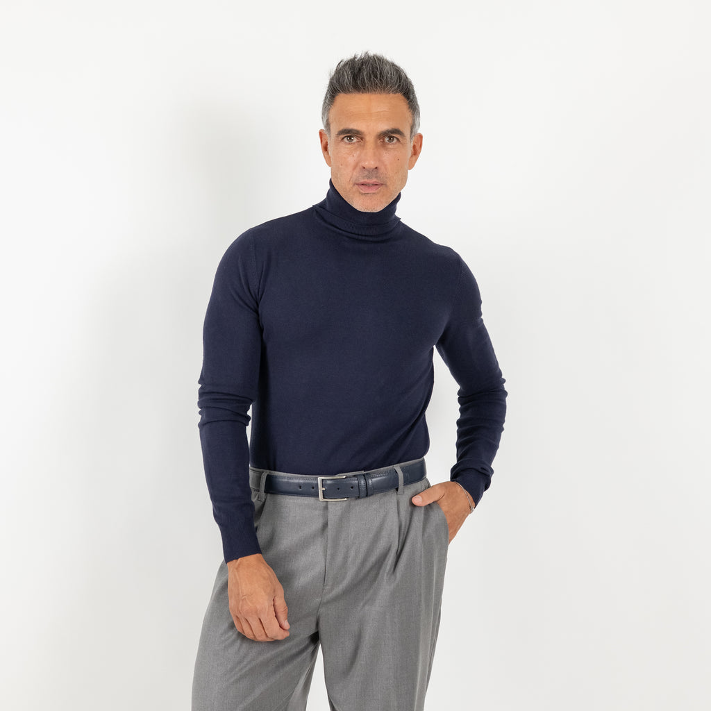Dolcevita collo alto - Blu