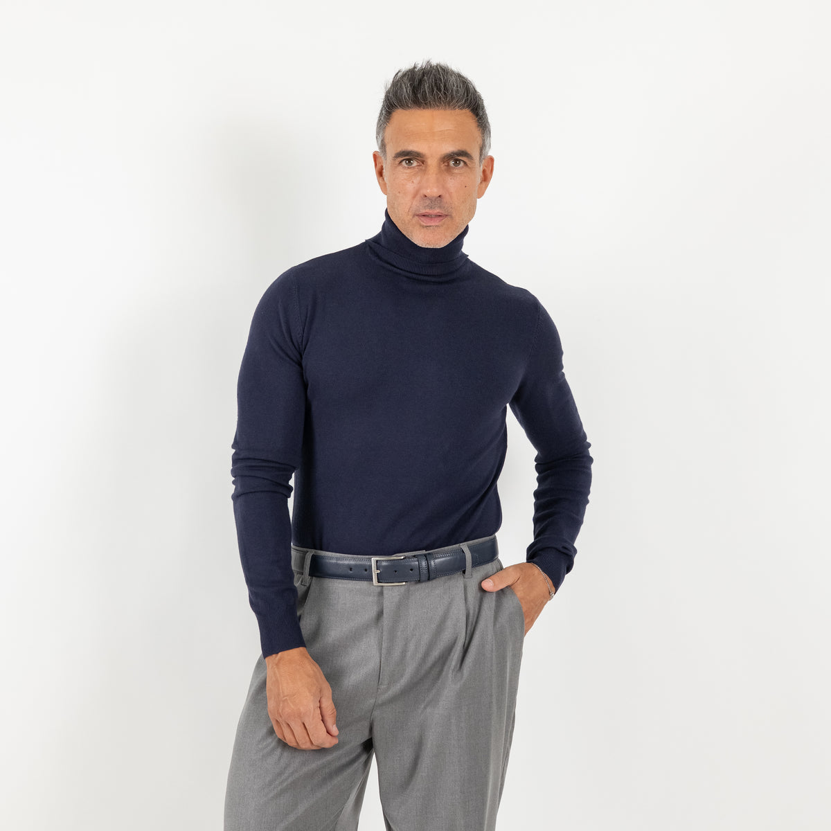 Dolcevita collo alto - Blu