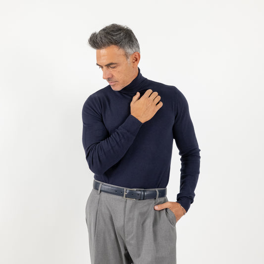 Dolcevita collo alto - Blu