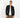Cardigan a giacca scollo coreano - Nero