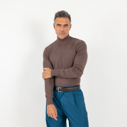 Dolcevita Mezzo Collo - Marrone